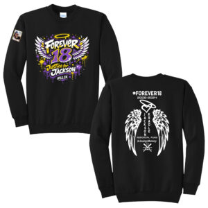 Jackson Unisex Fleece Crewneck Sweatshirt-Black