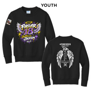 Jackson Youth Fleece Crewneck Sweatshirt-Black