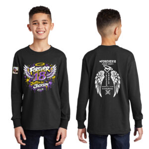 Jackson Youth Cotton Long Sleeve Tee-Black