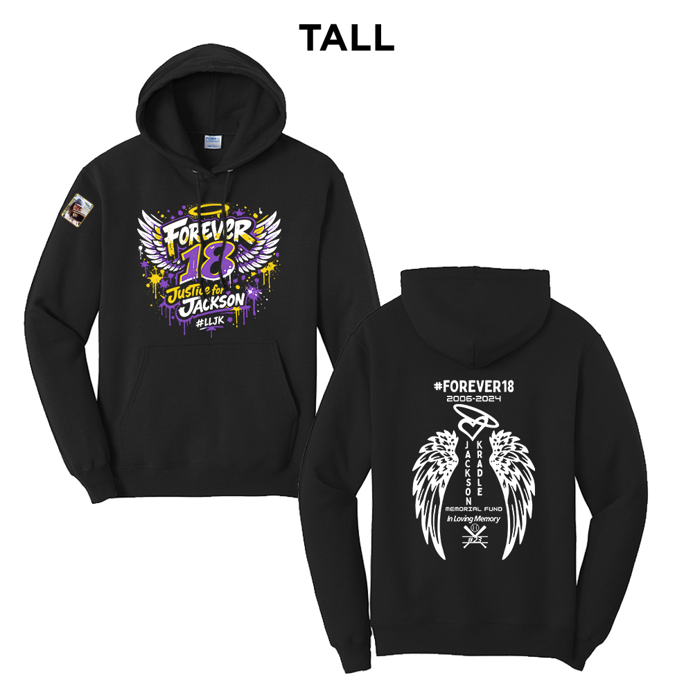 Jackson Tall Fleece Hooded Sweatshirt-Black