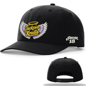 Jackson Richardson Relaxed 6 Panel Snapback premium canvas cap-Black