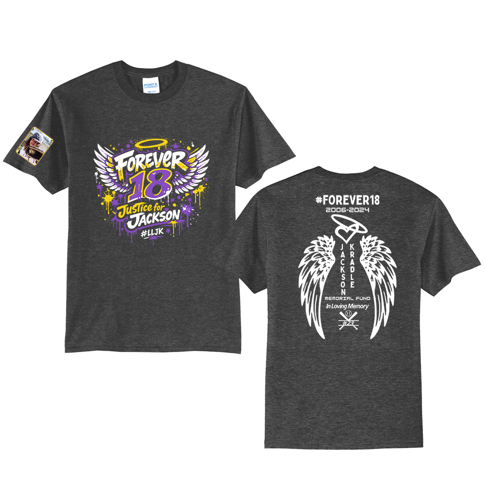 Jackson Unisex Short Sleeve Tee-Dark Heather Grey