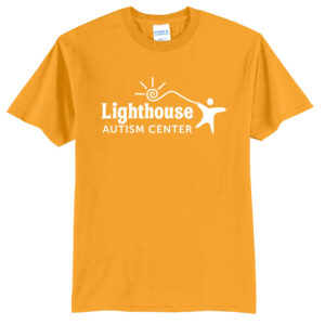 Lighthouse Autism Center Unisex Short Sleeve Tee-Gold