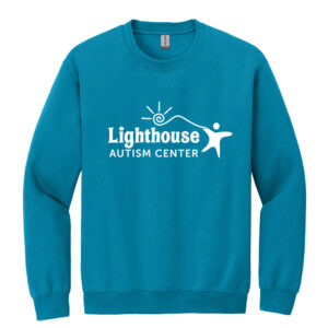 Lighthouse Autism Center Unisex Fleece Crewneck Sweatshirt-Sapphire