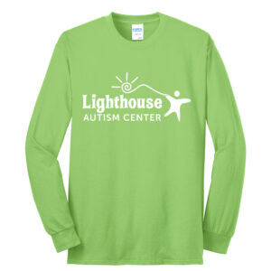 Lighthouse Autism Center Unisex Cotton Long Sleeve Tee-Lime