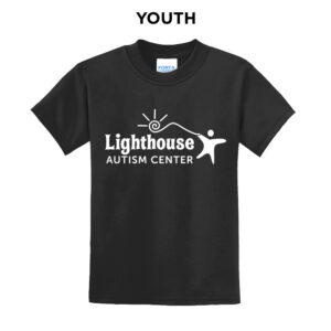 Lighthouse Autism Center Youth Short Sleeve Tee-Black