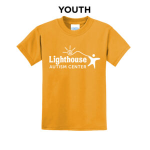 Lighthouse Autism Center  Youth Short Sleeve Tee-Gold