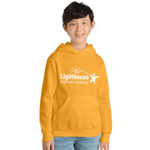 Lighthouse Autism Center Youth Fleece Hooded Sweatshirt-Gold
