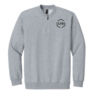 LYB Gildan Softstyle Unisex Midweight Fleece 1/4-Zip-Sport Grey