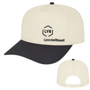 LYB Cap America Hometown 5 Panel Cap-Cream/ Black