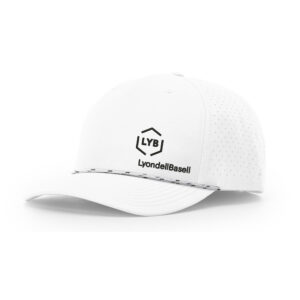 LYB Richardson Laser PERF Performance Rope Cap-White/White/Black