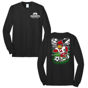 Maquoketa Soccer Unisex Cotton Long Sleeve Tee-Black