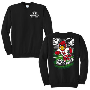 Maquoketa Soccer Unisex Fleece Crewneck Sweatshirt-Black