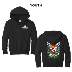Maquoketa Soccer Youth Fleece Hooded Sweatshirt-Black