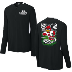 Maquoketa Soccer Sport-Tek Men Club 1/4-Zip Pullover-Black/White