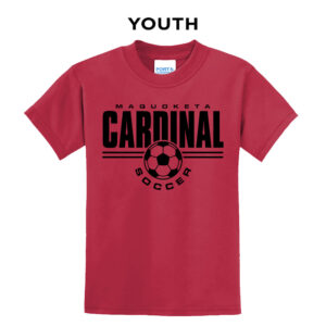 Maquoketa Soccer Youth Short Sleeve Tee-Red