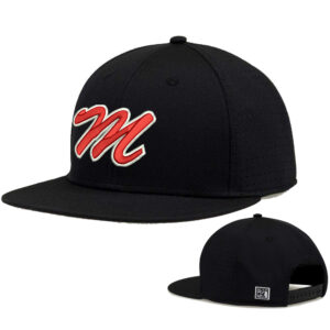 Maq Baseball The Game Perforated GameChanger Snapback Cap-Black