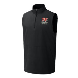 Maq Baseball Sport-Tek Men Repeat 1/2-Zip Vest-Black