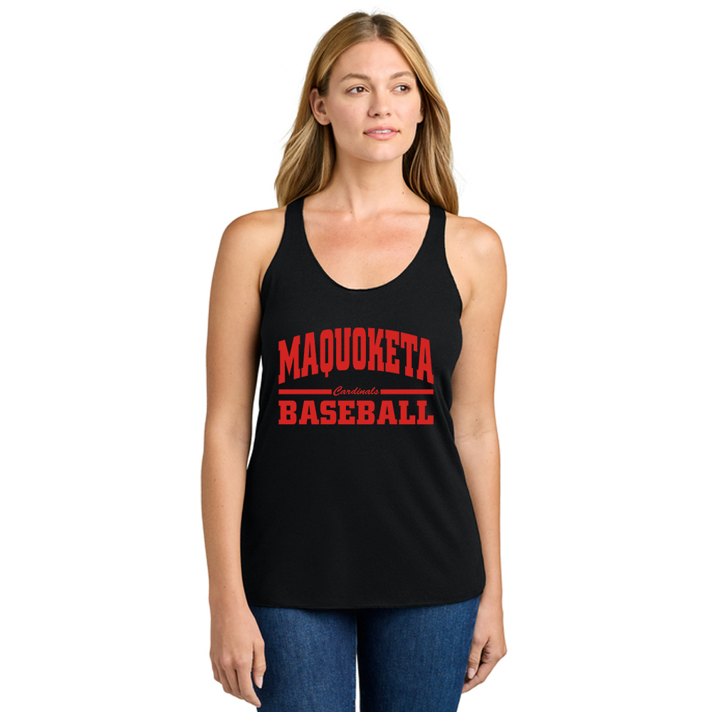 Maq Baseball Next Level Women's Triblend Racerback Tank