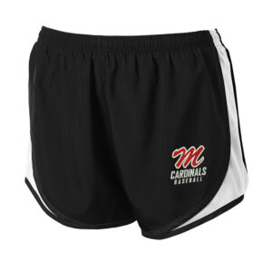 Maq Baseball Sport-Tek Ladies Cadence Short-Black/White