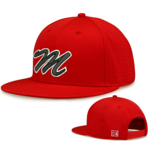 Maq Baseball The Game Perforated GameChanger Snapback Cap-Red