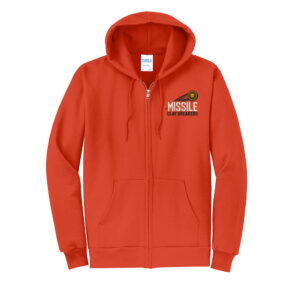 Missile Clay Breakers Trap Unisex Classic Full-Zip Hooded Sweatshirt-Orange