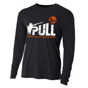 Missile Clay Breakers Trap Adult Cooling Performance long sleeve Crew Tee -Black