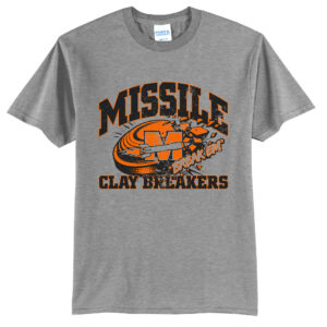 Missile Clay Breakers Trap Unisex Basic Short Sleeve Tee-Athletic Heather