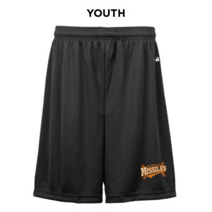 Milledgeville Softball Badger B-Core YOUTH 6 Inch Short-Black