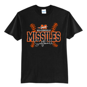 Milledgeville Softball Unisex Short Sleeve Tee-Black