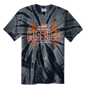 Milledgeville Softball Unisex Essential Tie-Dye Tee-Black
