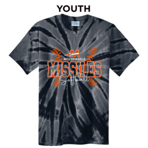 Milledgeville Softball YOUTH Essential Tie-Dye Tee-Black