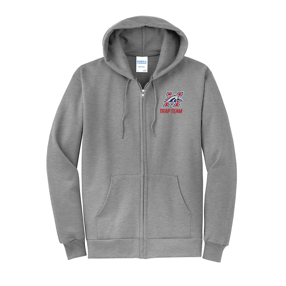 Morrison Trapshooting Unisex Classic Full-Zip Hooded Sweatshirt-Athletic Heather