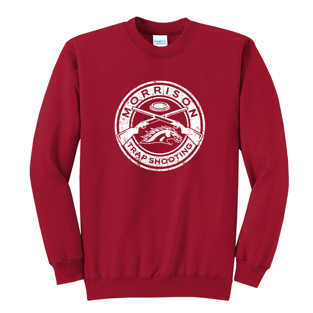 Morrison Trapshooting Unisex Basic Crewneck Sweatshirt-Red