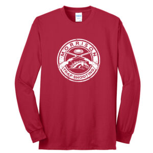 Morrison Trapshooting Unisex Long Sleeve Cotton Tee-Red