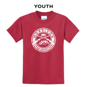 Morrison Trapshooting Youth Basic Short Sleeve Tee-Red