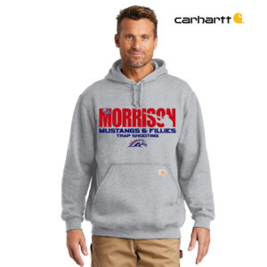 Morrison Trapshooting Carhartt Adult Midweight Hooded Sweatshirt-Heather Grey