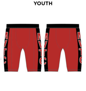 MVTC YOUTH Sublimated Compression 7″ Short-Red/Black