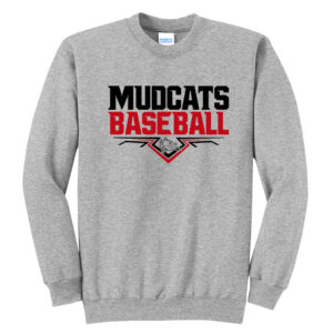 Mudcats BB Unisex Fleece Crewneck Sweatshirt-Athletic heather