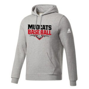 Mudcats BB Adidas Fleece Hooded Sweatshirt- MedGrey Heather