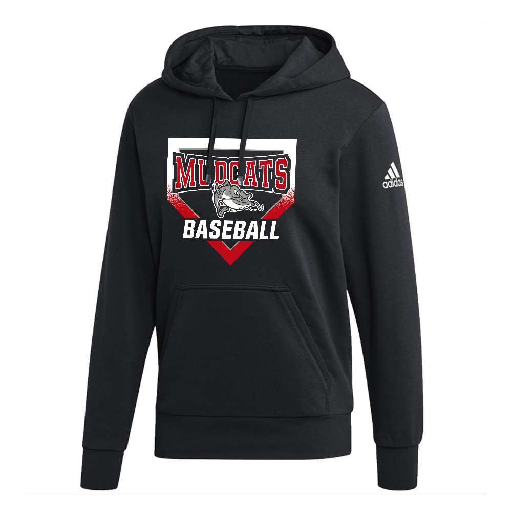 Mudcats BB Adidas Fleece Hooded Sweatshirt- Black