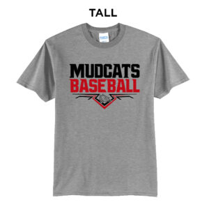 Mudcats BB Tall Short Sleeve Tee-Athletic Heather