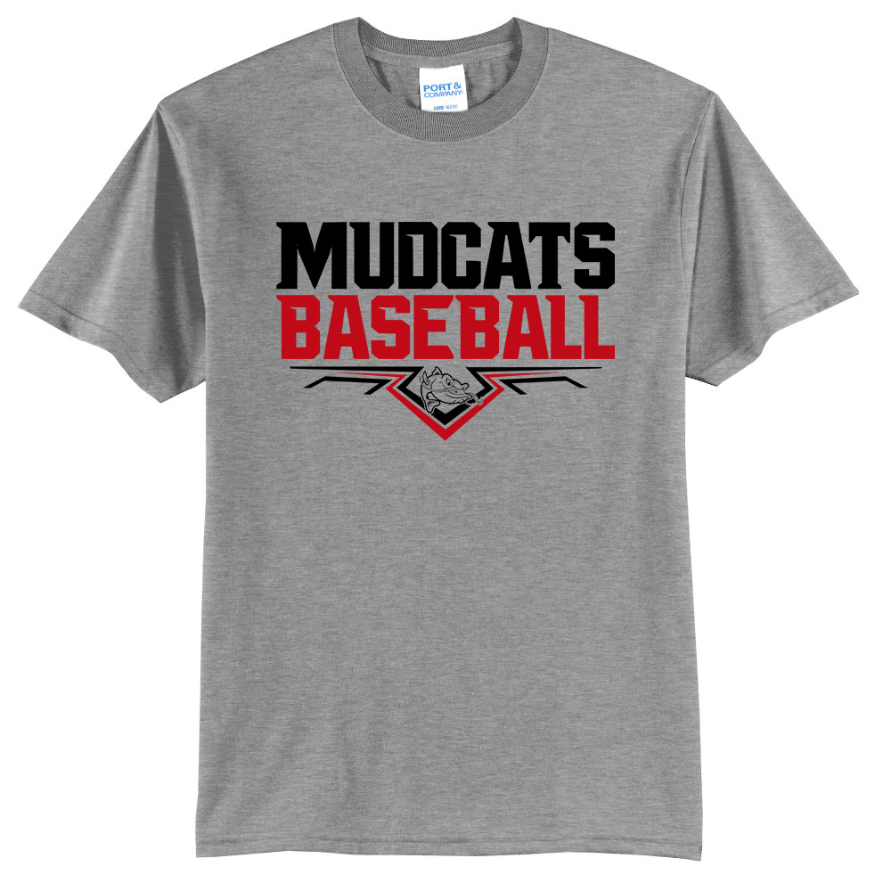 Mudcats BB Unisex Short Sleeve Tee-Athletic Heather
