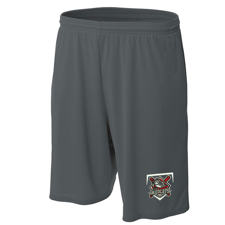 Mudcats BB A4 9" Cooling performance shorts with side pockets Men-Graphite