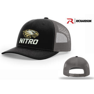 Nitro SB Club Richardson Pro Mesh Adjustable Trucker Cap Split-Black/Charcoal