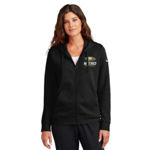 Nitro SB Club Nike Women’s Club Fleece Sleeve Swoosh Full-Zip Hoodie-Black
