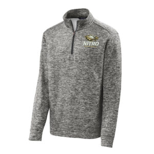 Nitro SB Club Sport-Tek PosiCharge Electric Heather Fleece 1/4-Zip Pullover Men-Black Electric