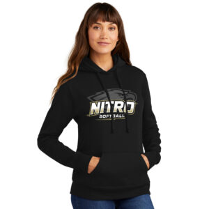 Nitro SB Club Ladies Core Fleece Pullover Hooded Sweatshirt-Black