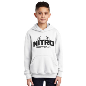 Nitro SB Club youth Fleece Hooded Sweatshirt-White