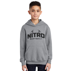Nitro SB Club Youth Fleece Hooded Sweatshirt-Athletic heather